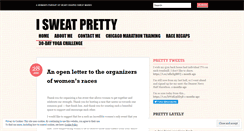 Desktop Screenshot of isweatpretty.com